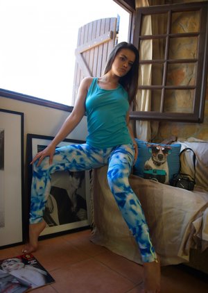 Skin Tight Glamour picture collection featuring Brook Wright showing sexy form